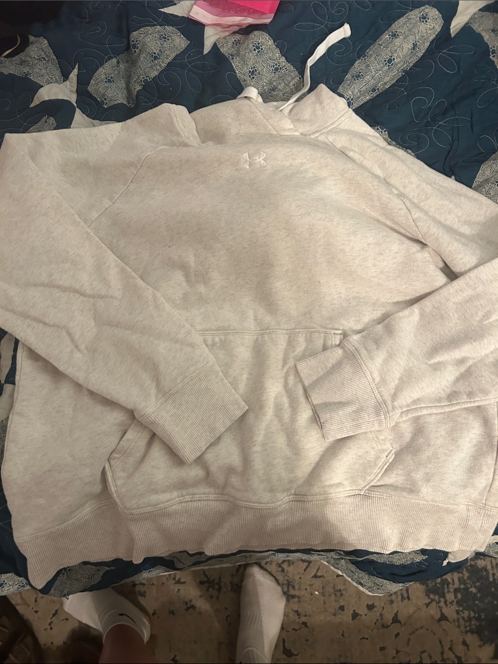 Under Armour Women's Light Tan Hoodie Sweatshirt